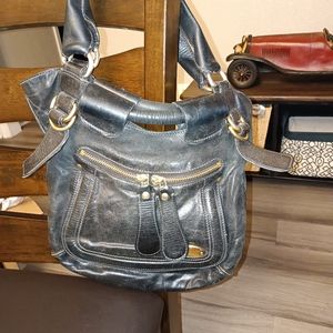 Black vintage leather cloe